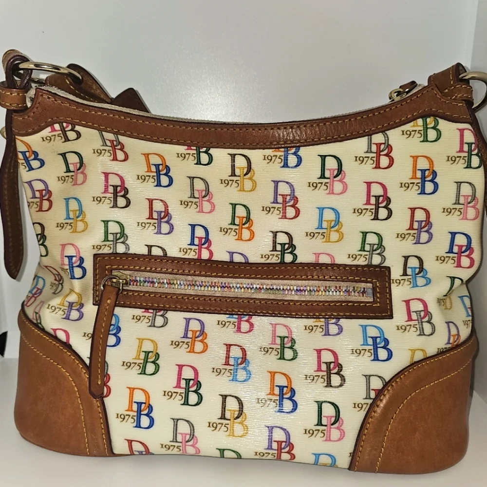 Dooney and Bourke Monogram 1975 Rainbow Purse